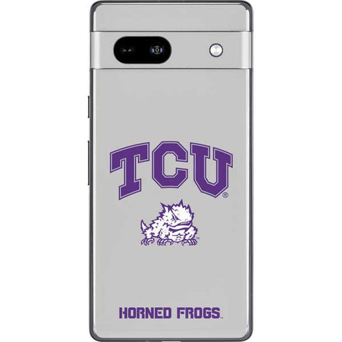 Texas Christian University Horned Frogs Logo Print Google Pixel 7a Skin